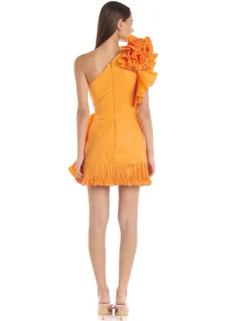 Eliya The Label Zoiva Mini Dress Orange Size 14 for rent on The Volte - image 2