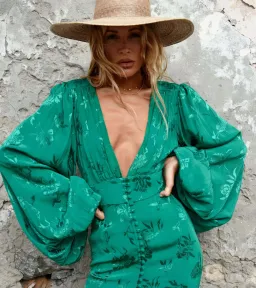 Rat and Boa Isabella Dress Green Size 6  for rent on The Volte - image 2