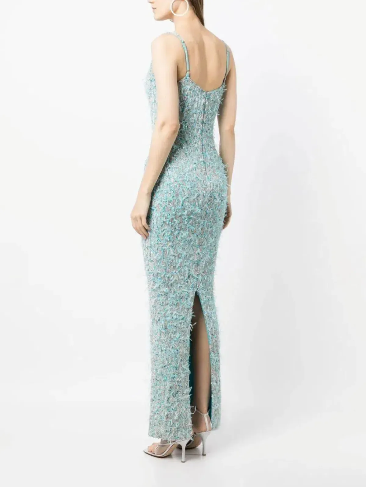 Rachel Gilbert Tilly Gown in Maxi Dress in Blue Size 1/ AU8 - Image 5