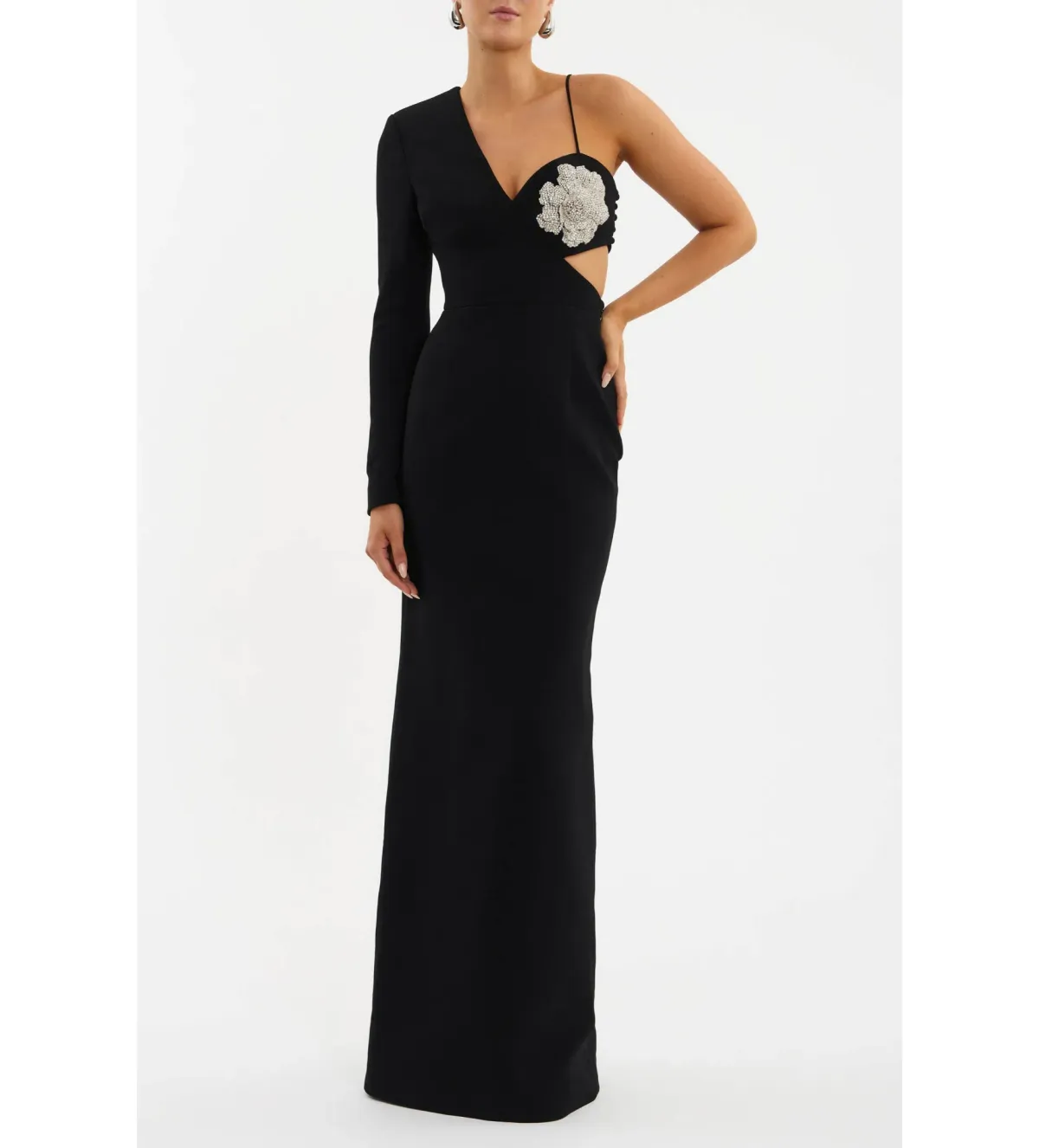 Rebecca Vallance Sachiel Gown Black Size 6  - Image 1