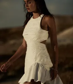Sheike Isla Mini Dress White Size 10 for rent on The Volte - image 4