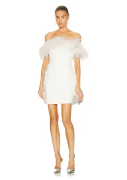 Rachel Gilbert Zion Mini Dress Ivory Size 3 / AU 12 for rent on The Volte - image 2