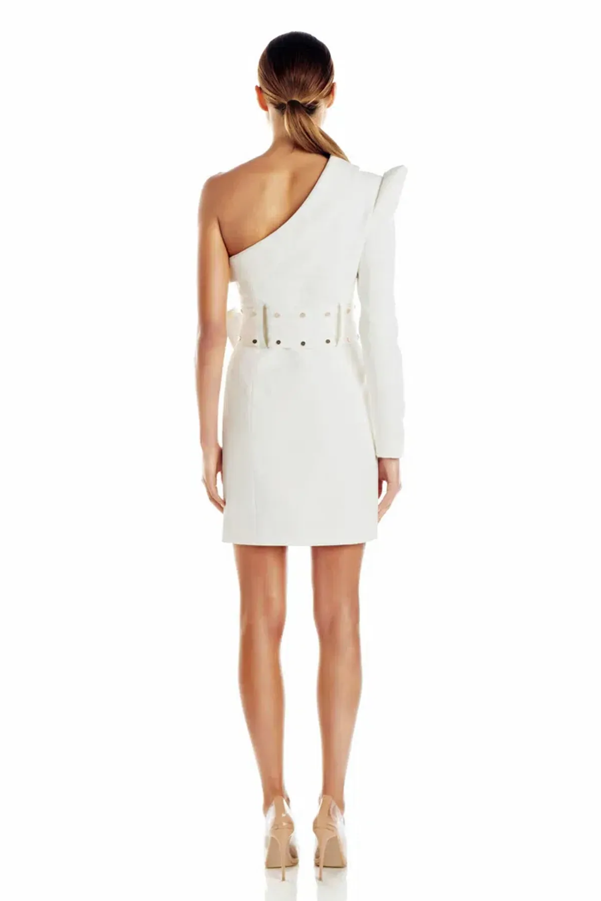 Misha Bonnie Studded Dress White Size 8 - Image 2