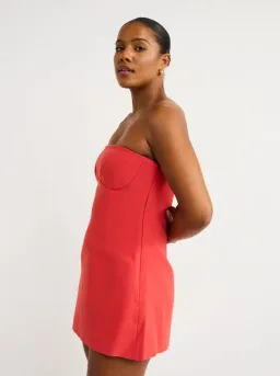 Sir the Label Spoerri Sculptured Mini Dress in Red Size 2 for rent on The Volte - image 3