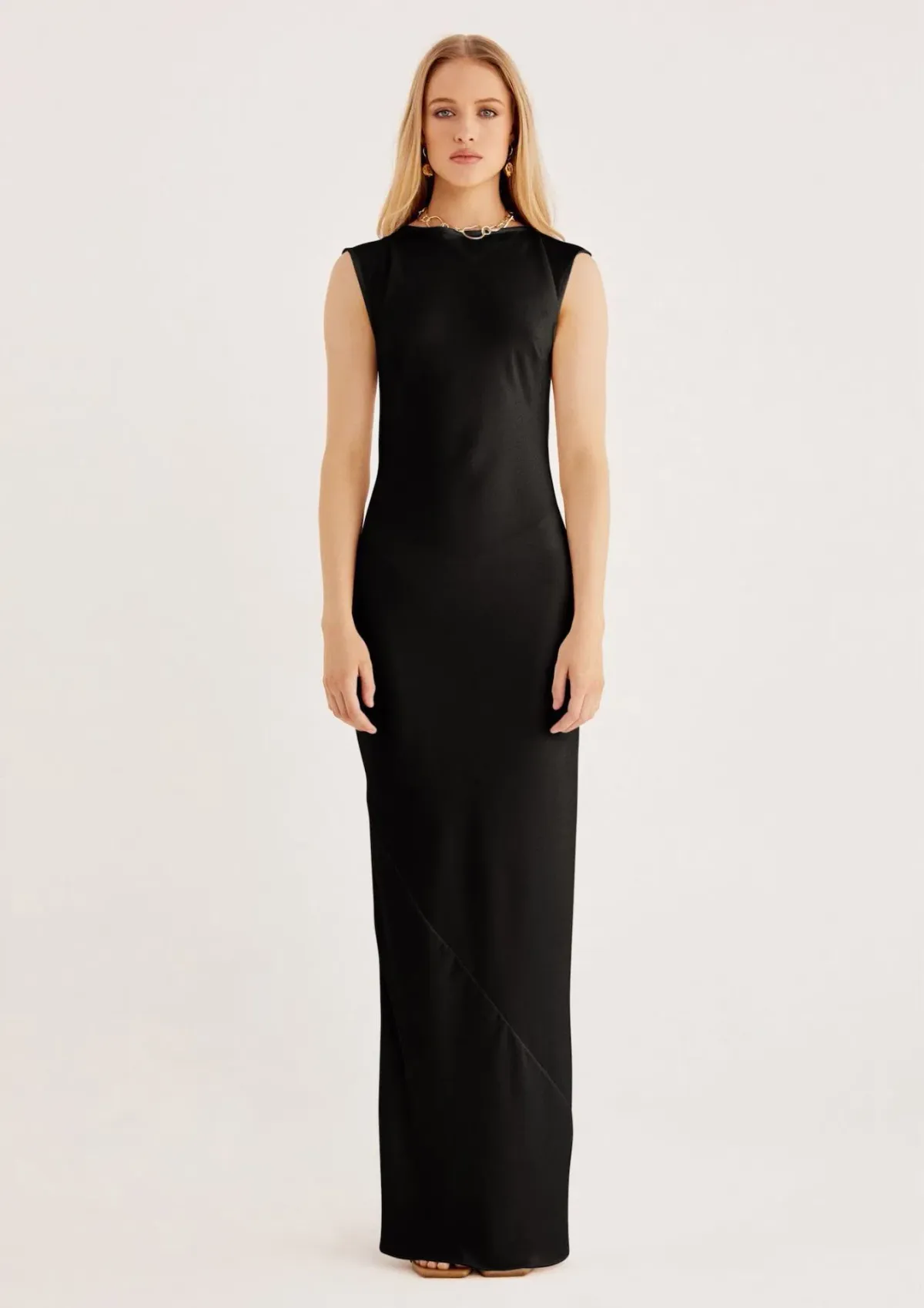 Rumer the Label Kimberly Sheath Maxi Dress Black Size 10 - Image 1
