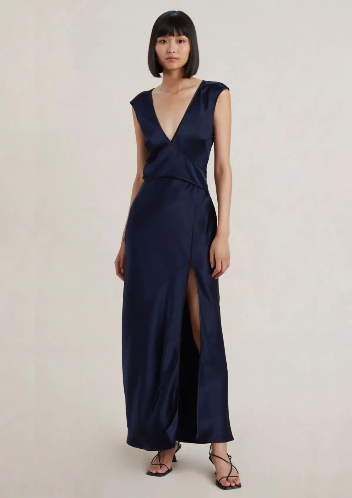 Bec & Bridge Kimberly V Maxi Dress Ink Size 10 - Image 1