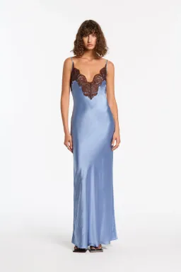 Sir the Label Danseurs Lace Slip Dress Bleue Size 10 for rent on The Volte - image 1