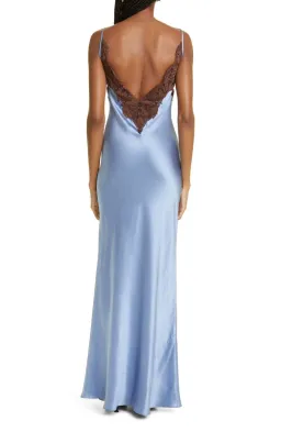 Sir the Label Danseurs Lace Slip Dress Bleue Size 10 for rent on The Volte - image 3