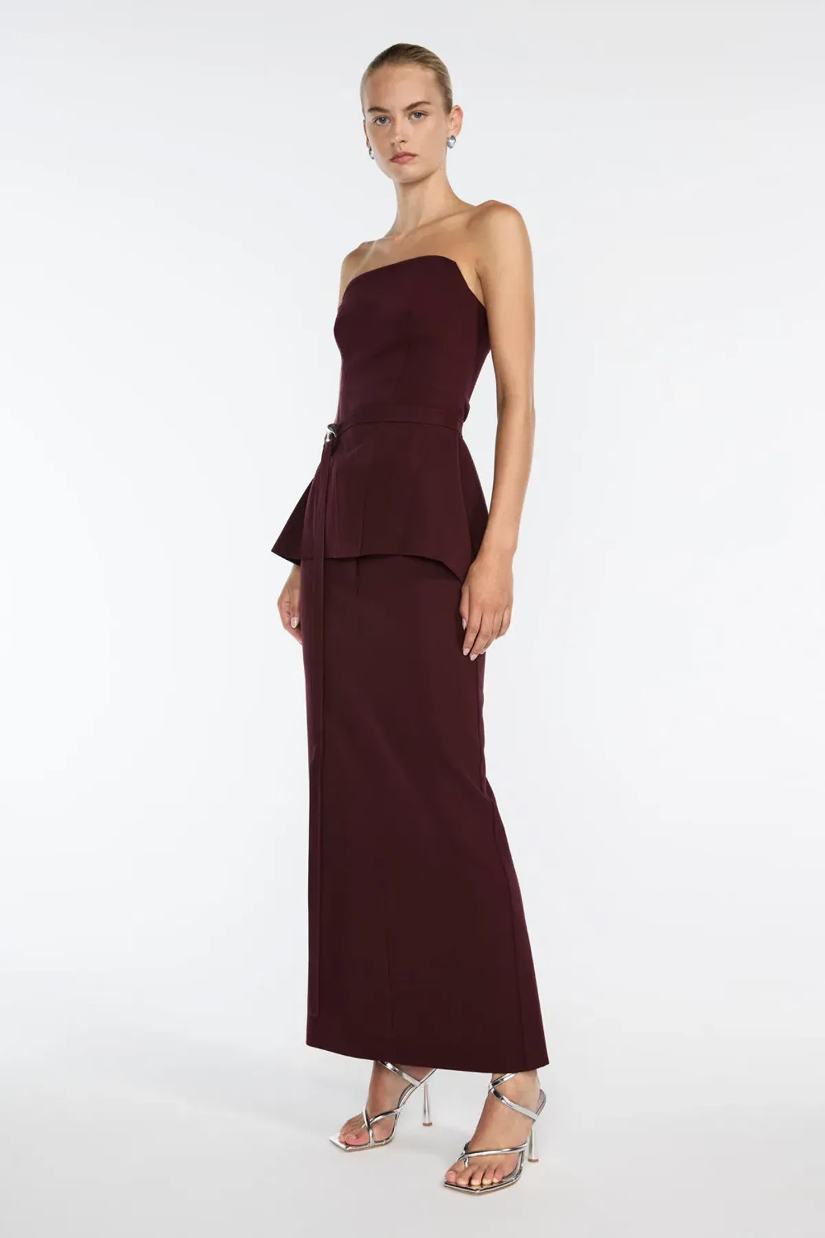 Manning Cartell New Cast Bustier and Maxi Skirt Set Mulberry Size M / AU 10 - Image 3