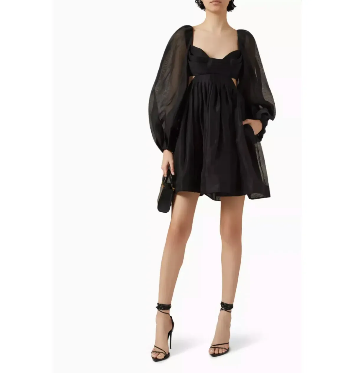 Zimmermann Harmony Bralette Mini Dress Black Size 2 / AU 12 - Image 1