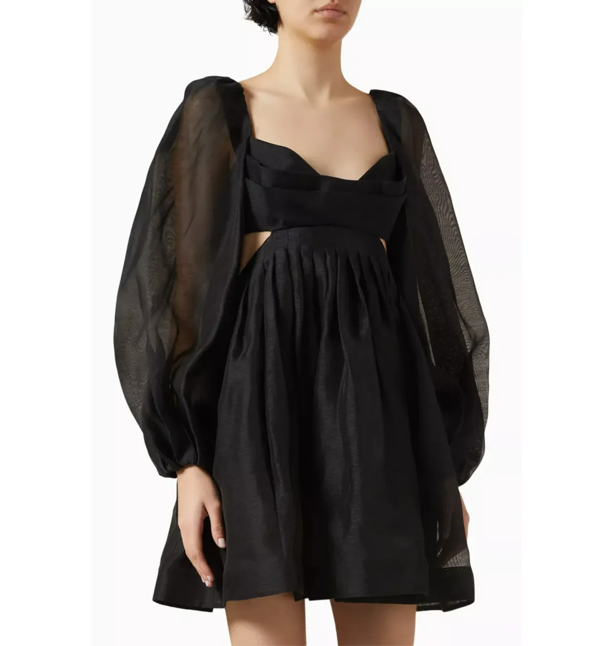 Zimmermann Harmony Bralette Mini Dress Black Size 2 / AU 12 - Image 2