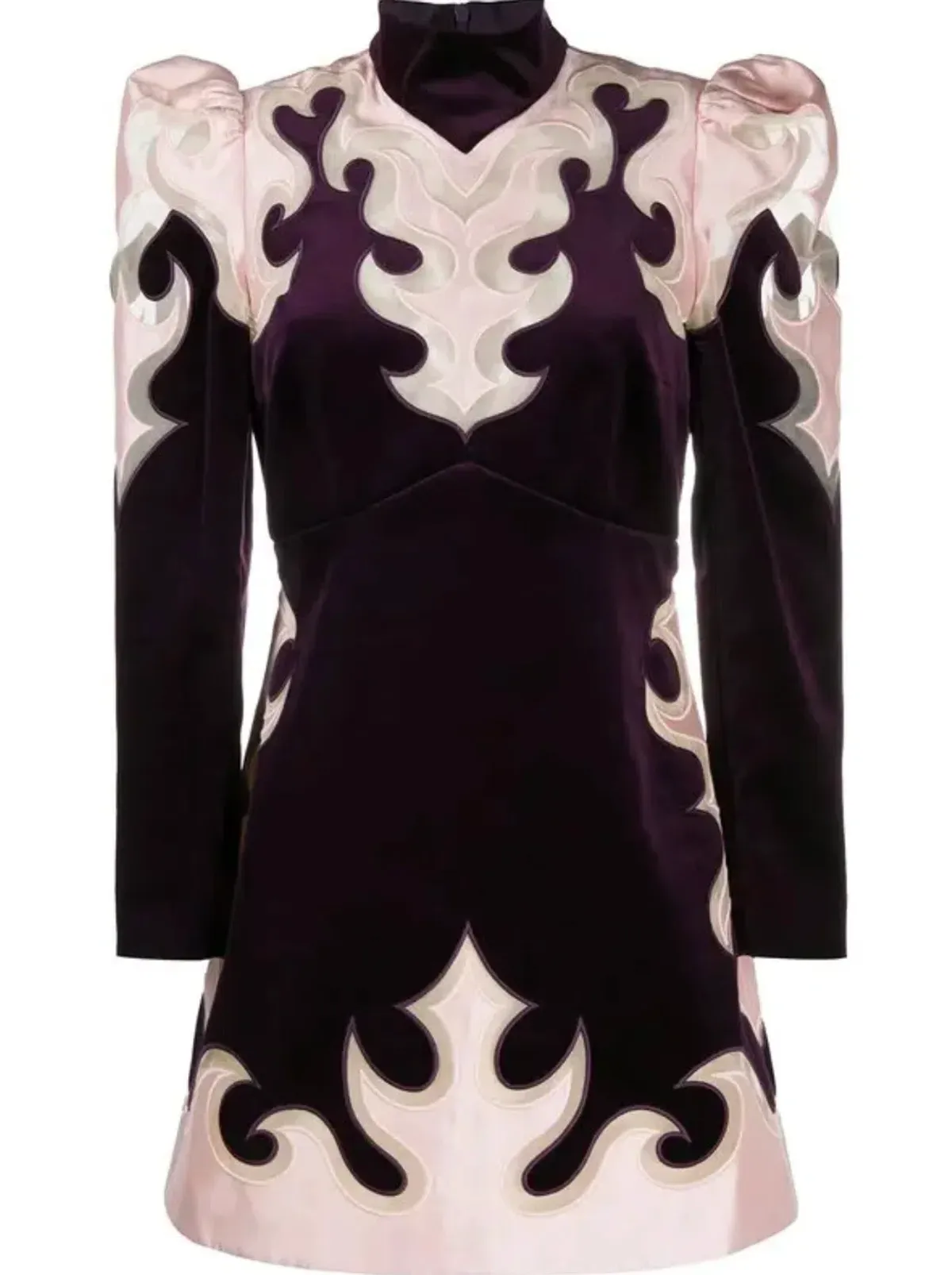 Zimmermann Ladybeetle Mystic Mini Dress Aubergine Size 2 / AU 12 - Image 3