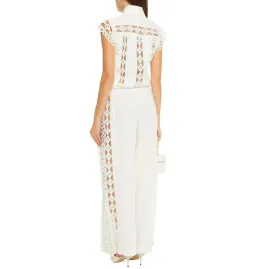 Zimmermann Moncur Studded Jumpsuit Ivory Size 0 / AU 8  for rent on The Volte - image 2