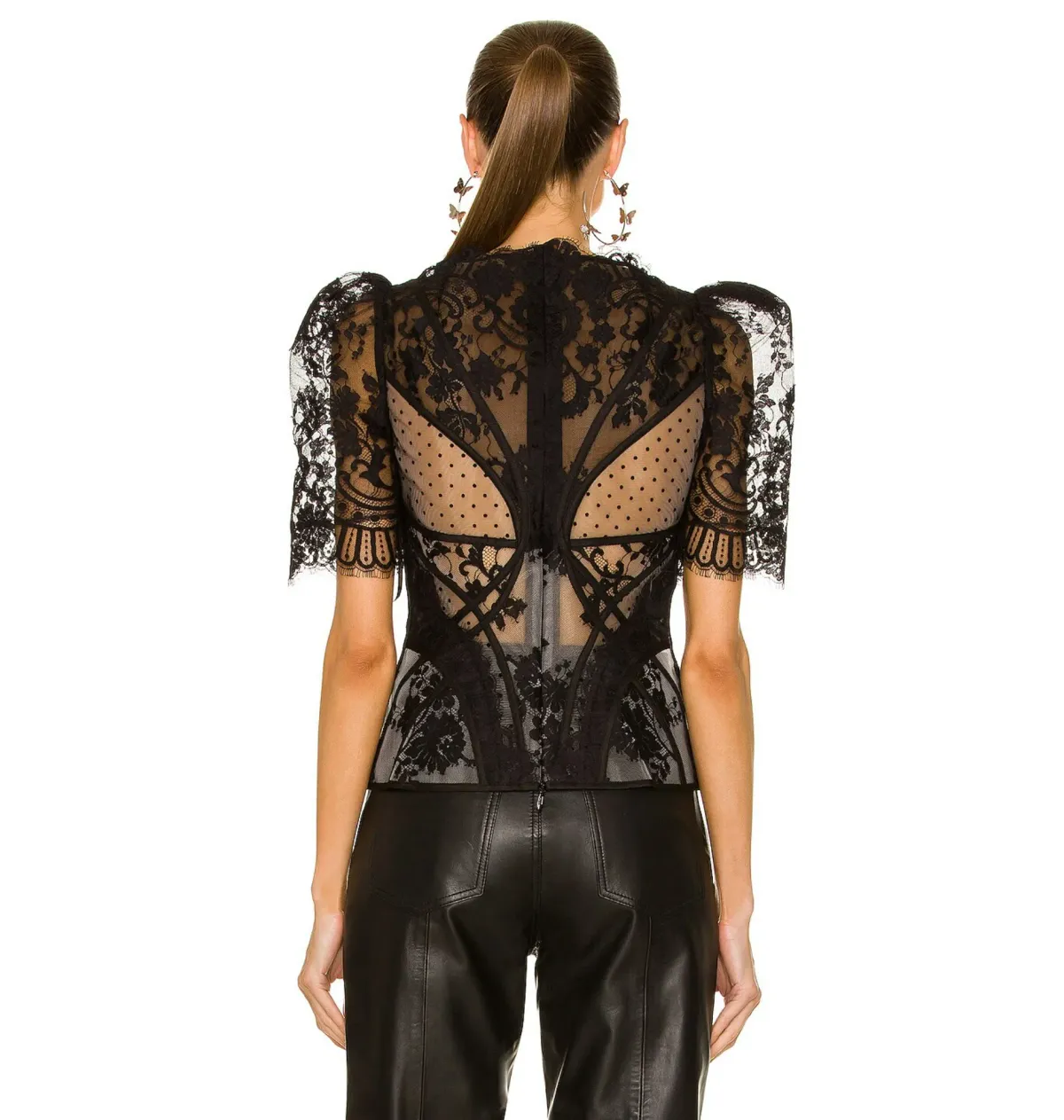 Zimmermann Dancer Lace Bodice Black Size 0 / AU 8 - Image 4