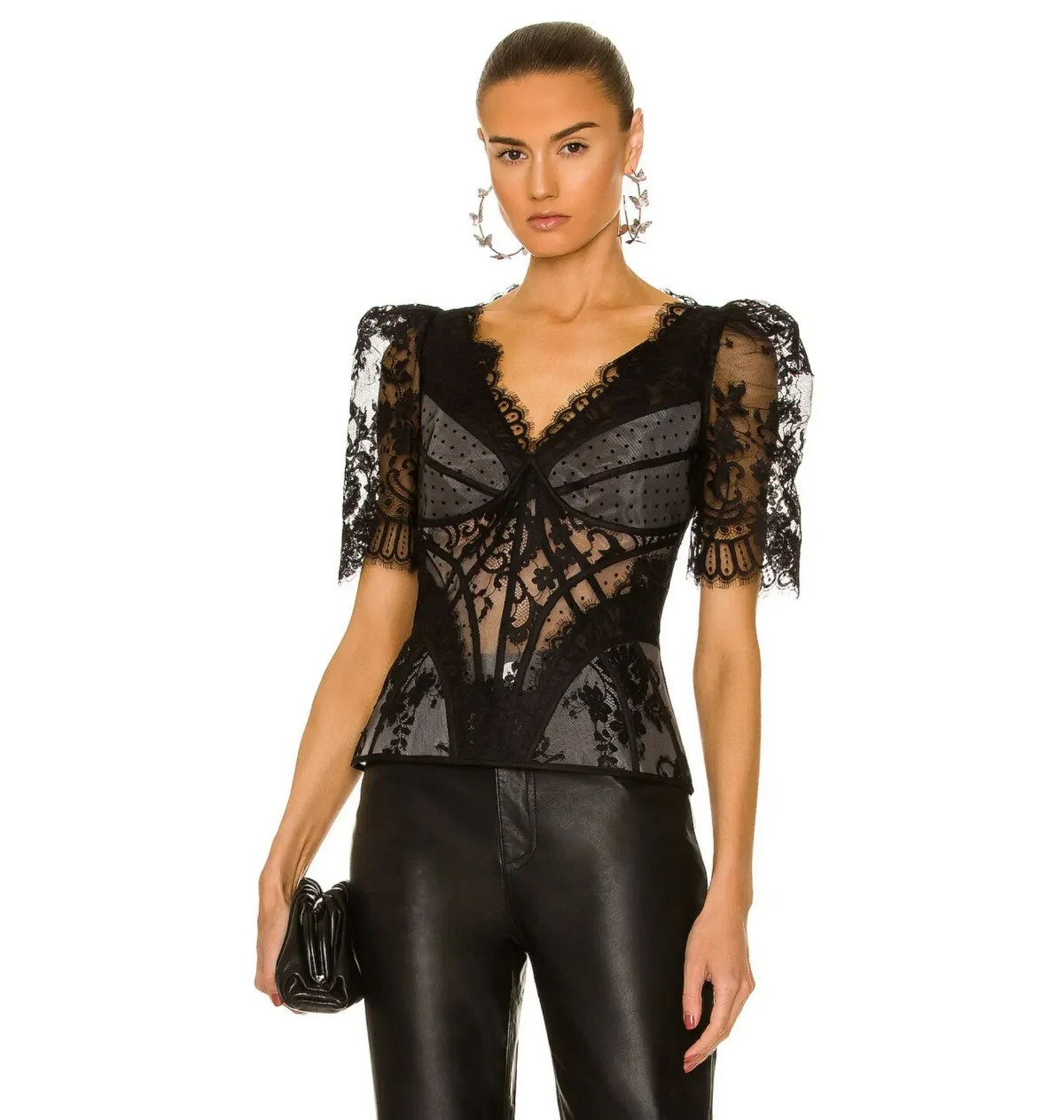 Zimmermann Dancer Lace Bodice Black Size 0 / AU 8 - Image 3