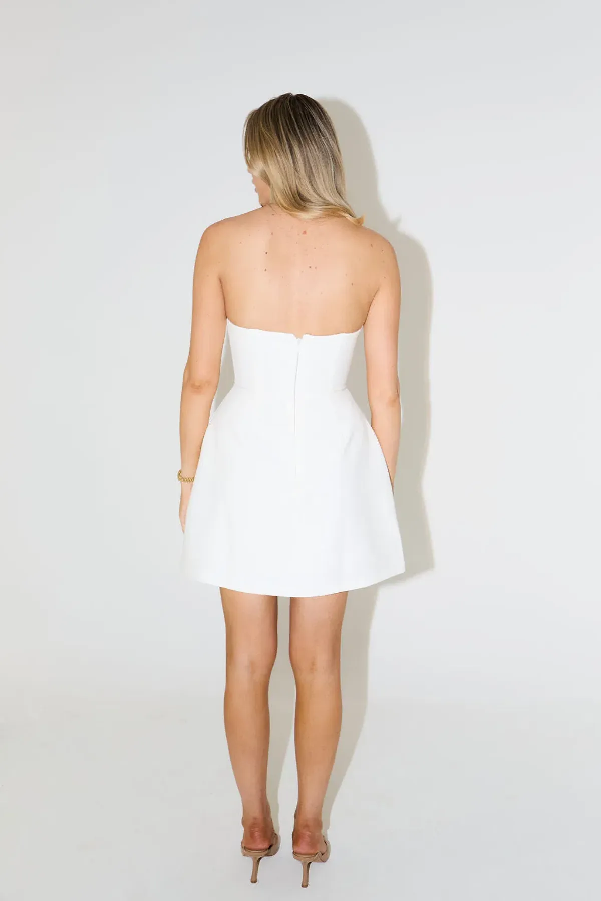 Odd Muse The Ultimate Muse Strapless Mini Dress in White Size S / AU 8 - Image 4