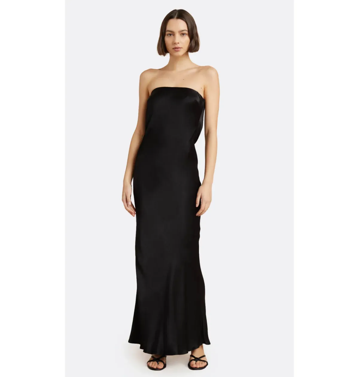 Bec & Bridge Moon Dance Strapless Dress in Black AU 6 - Image 1