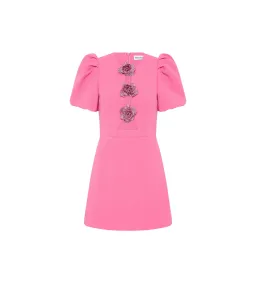 Rebecca Vallance Aubree Flower Mini Dress Pink  Size 8 for rent on The Volte - image 6