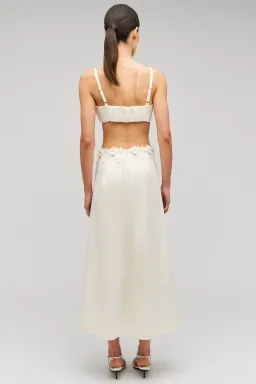 Oroton Rosebud Lace Bralette and Skirt Set Soft Cream Size 6 for rent on The Volte - image 2
