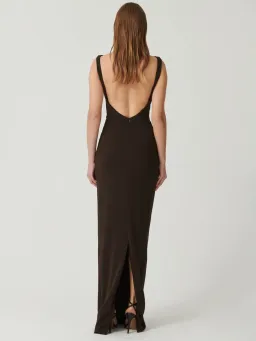 Effie Kats Verona Gown Coffee Size XS/6 for rent on The Volte - image 3