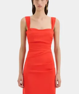 Sir the Label Dahlia Balconette Gown Tangerine Size 3 / Au 12 for rent on The Volte - image 2