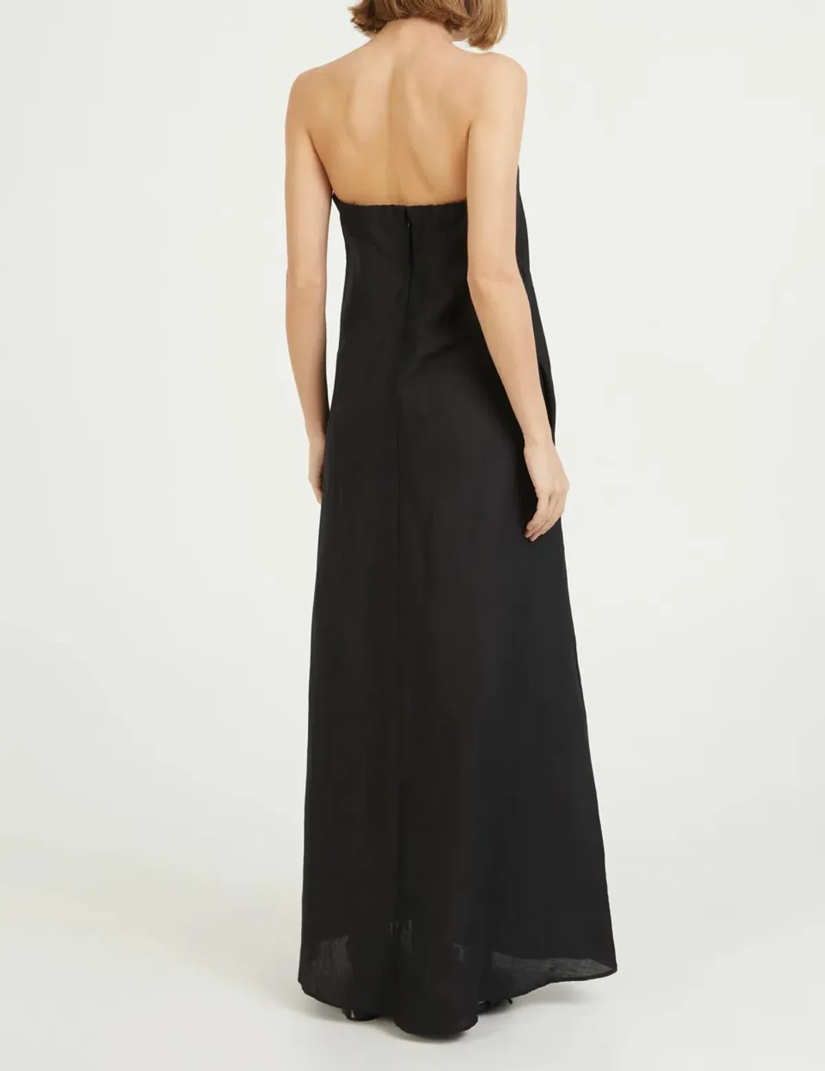 Camilla And Marc Linen Evening Dress Honora Black Size 8 - Image 3