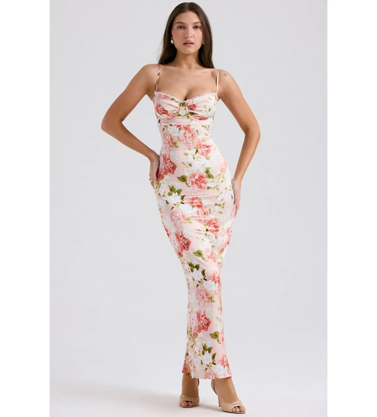 House of CB Josefina Dress Pink Peony Size 6 - Image 1