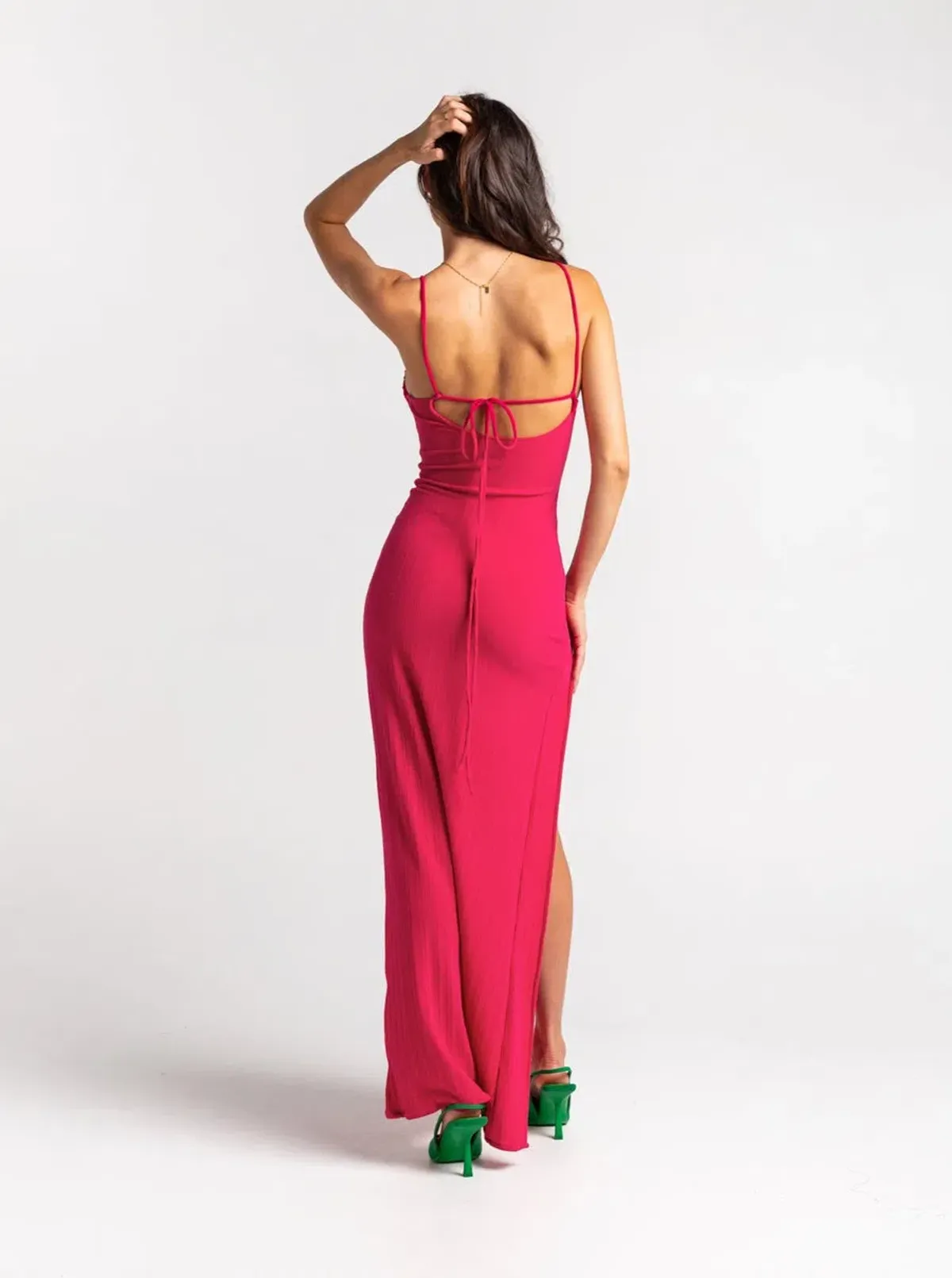 Arcina Ori Darci Maxi Pink Dress Pink Size 6 - Image 2