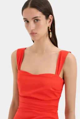 Sir the label Dahlia Balconette Gown Tangerine Size 2/Au 10 for rent on The Volte - image 2