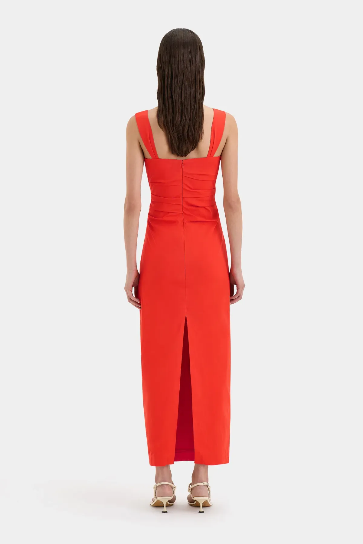 Sir The Label Dahlia Balconette Gown Tangerine Size 1/AU 8 - Image 3