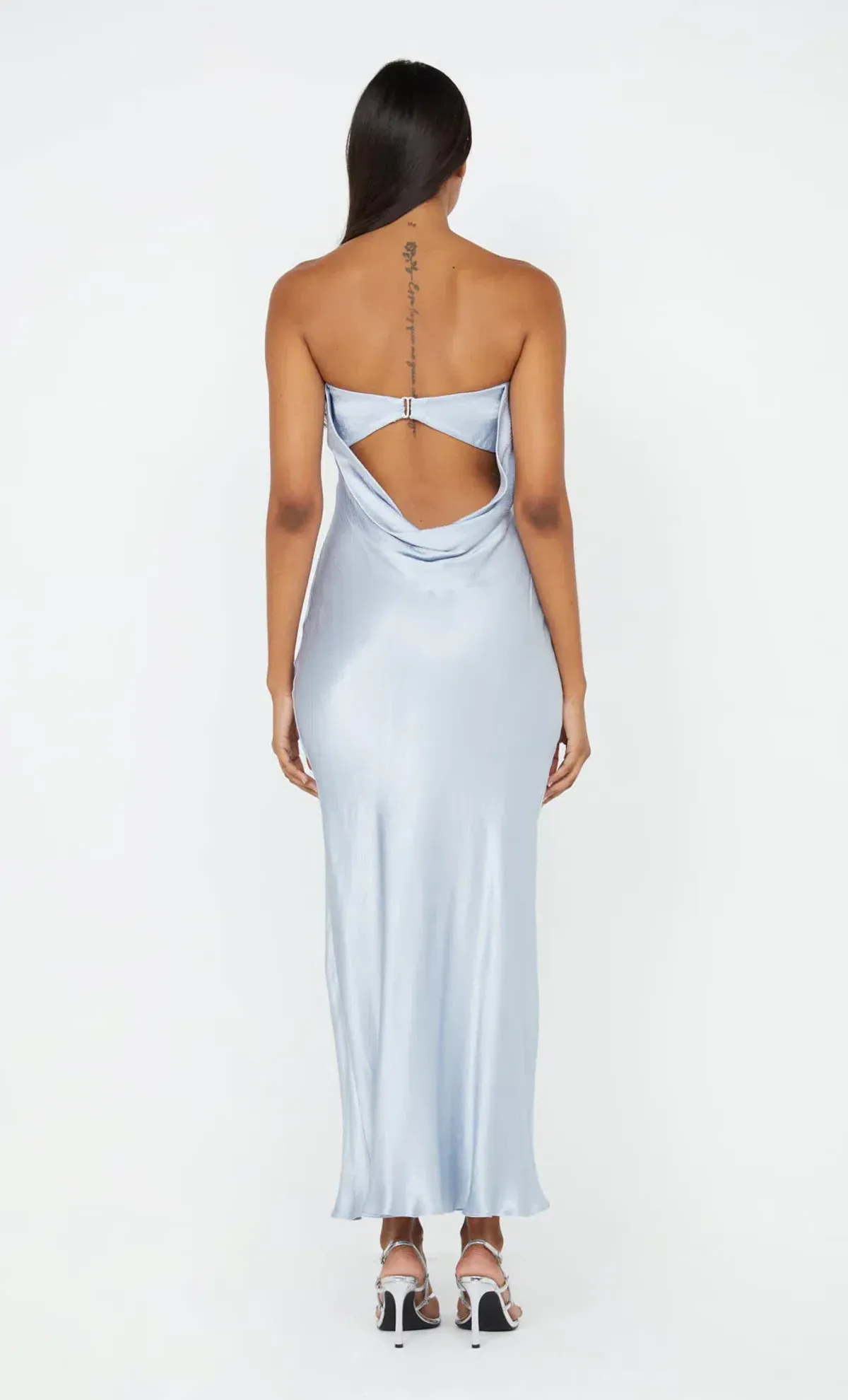 Bec and Bridge Moon Dance Strapless Maxi Dress Dusty Blue Size 10 - Image 3