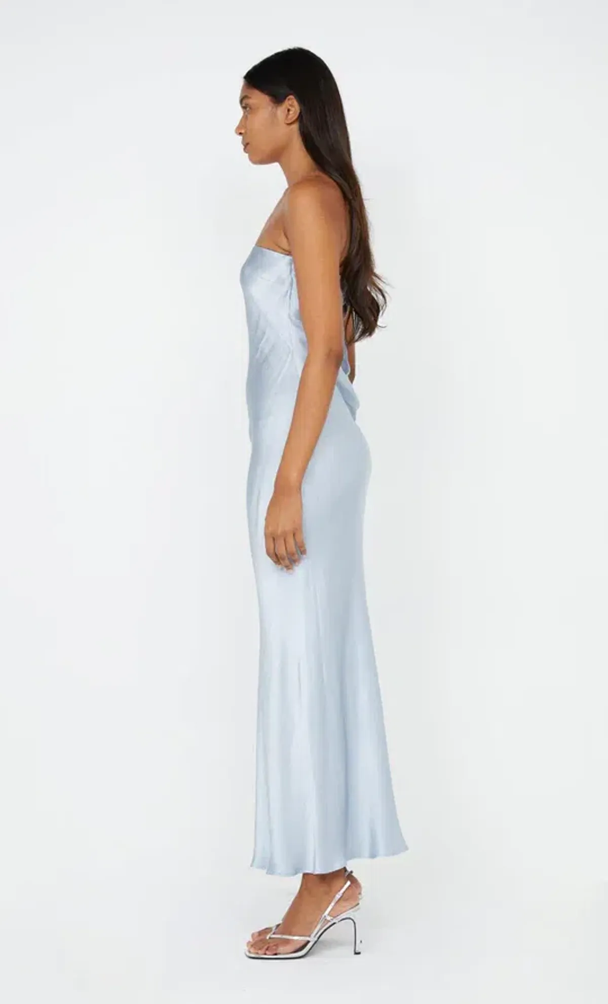 Bec and Bridge Moon Dance Strapless Maxi Dress Dusty Blue Size 10 - Image 2