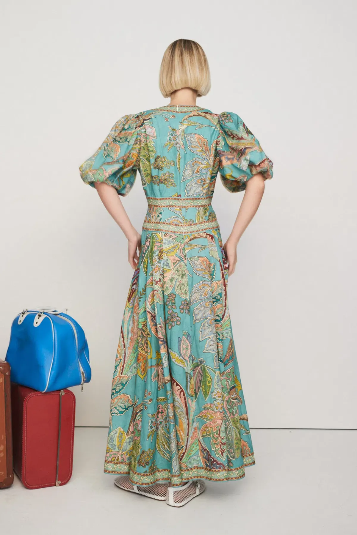 Alemais Franca Midi Dress Print Size AU 10 - Image 3