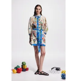 Alemais Players Mini Dress in Multi Size AU 12 for rent on The Volte - image 1
