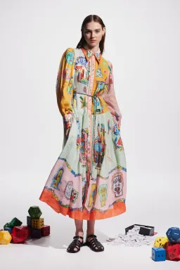Alemais Players Shirtdress Print Size AU 10 for rent on The Volte - image 1