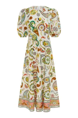 Alemais Arcade Midi Dress Print Size AU 8  for rent on The Volte - image 3