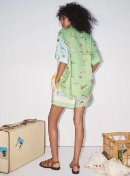 Alemais Jet Shirt Size Au 6 and Shorts Size Au 8 Set Multi   for rent on The Volte - image 3