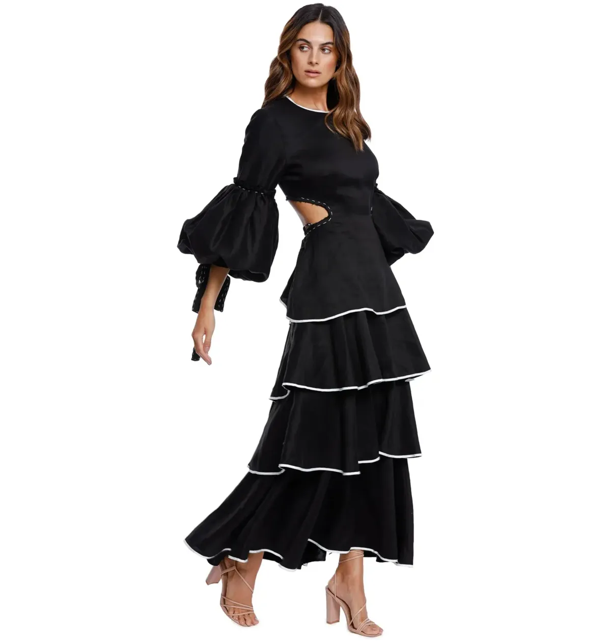 Aje Gracious Cut Out Dress Black Size AU 8 - Image 1