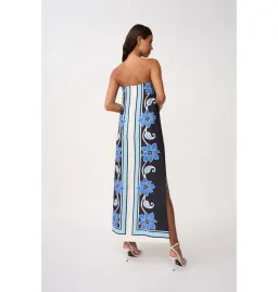 By Johnny Azure Granada Dress in Aqua Navy Ivory Size AU 6 for rent on The Volte - image 5