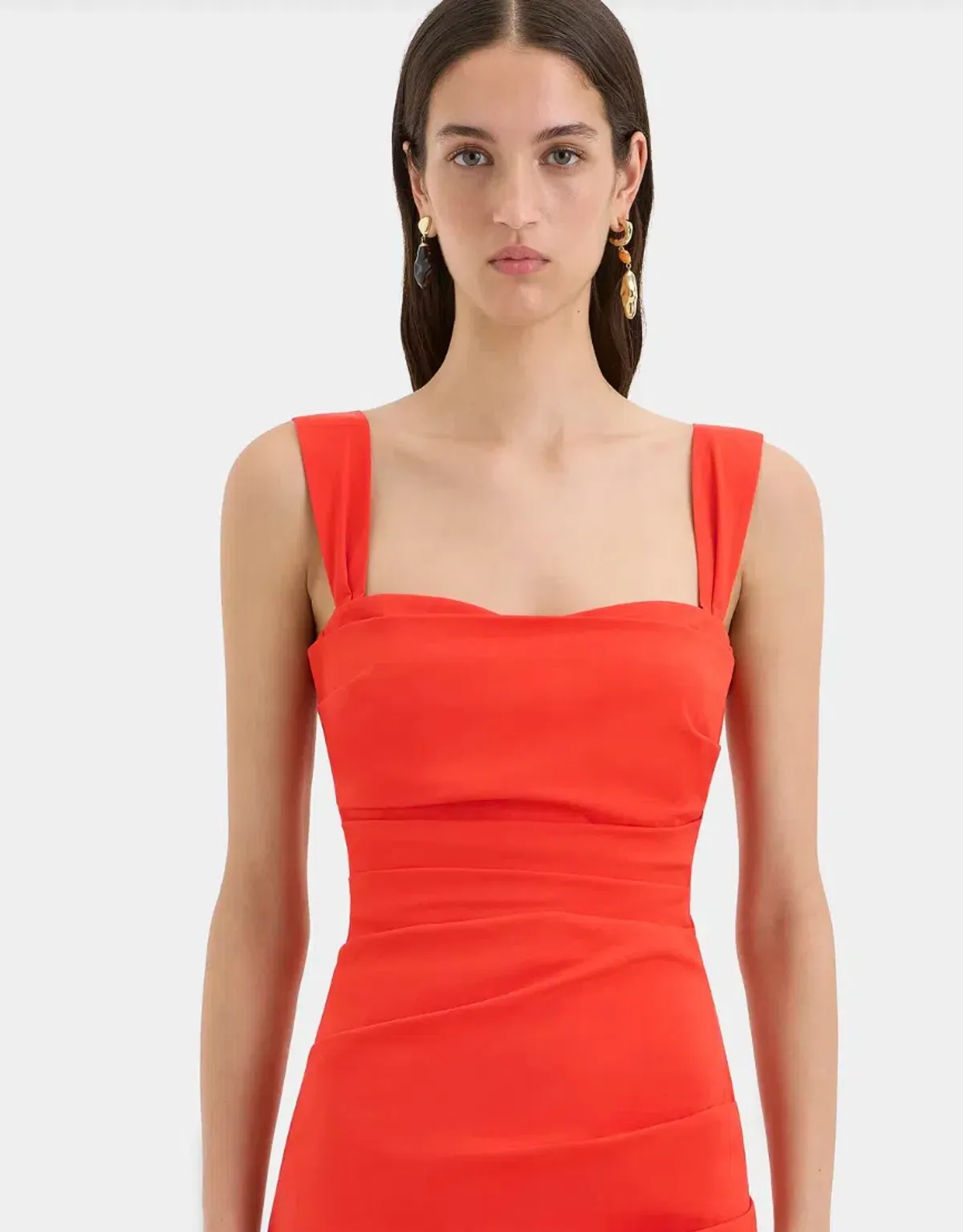 Sir The Label Dahlia Balconette Gown Tangerine Size 10 - Image 2