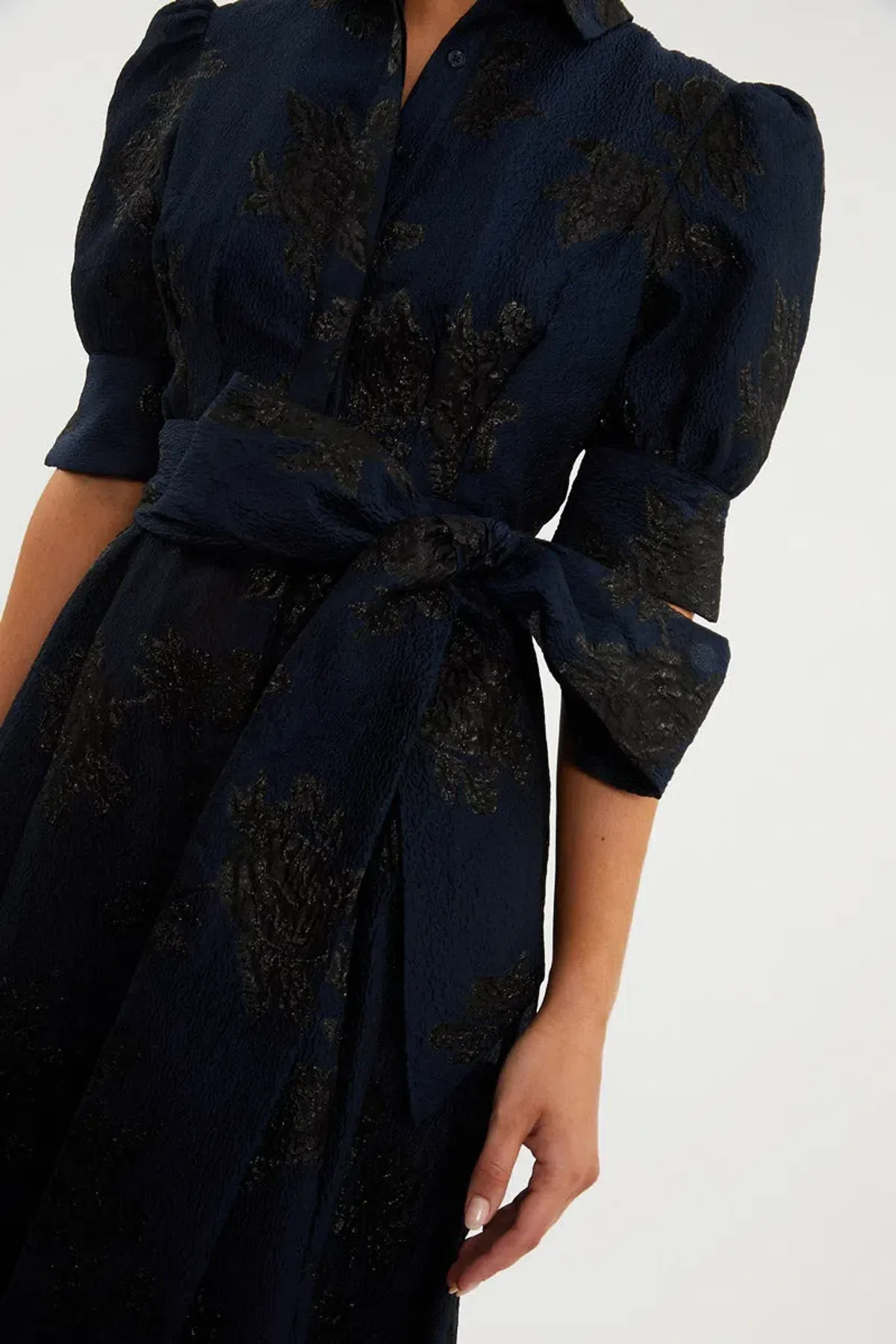 Rebecca Vallance Antoinette Gown Navy Size 8 - Image 4