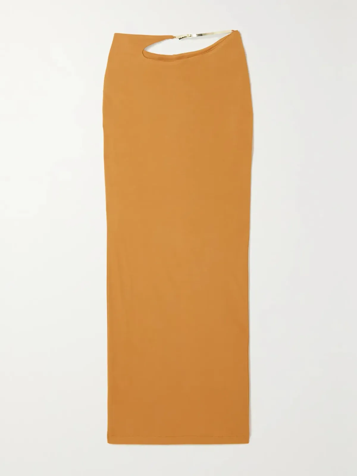 Christopher Esber Buckled Cutout Jersey Maxi Skirt Caramel Size 6 - Image 3