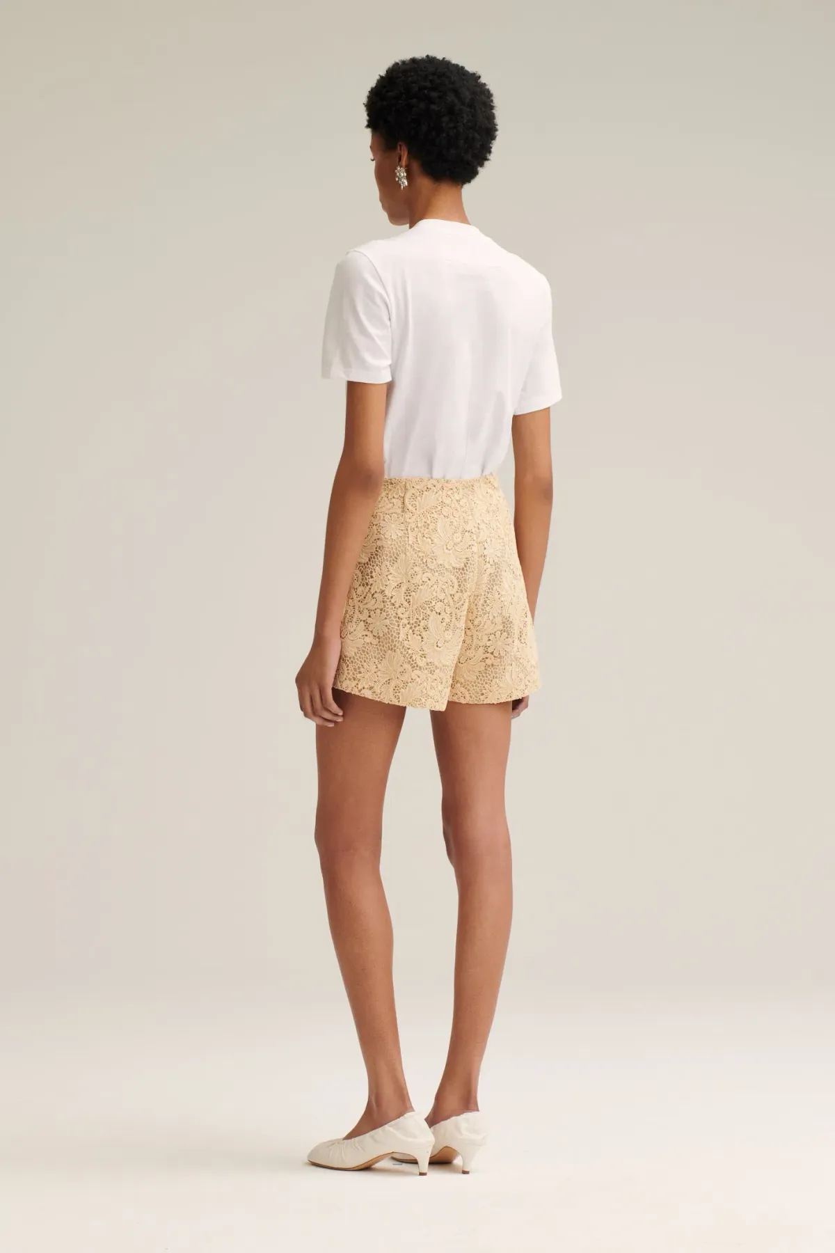 Scanlan Theodore Lace Bralette Size 10 & Shorts Size 10 & Loose Fit Jacket Size 6 Set Antique - Image 2