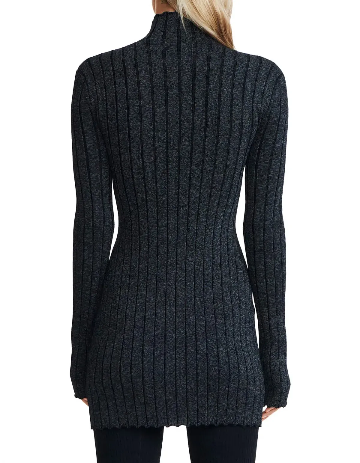 Dion Lee X Braid Light Reflective Mini Dress Black Size 6 - Image 3