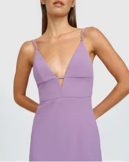 By Johnny Iris Midi Dress Purple Size 6 for rent on The Volte - image 3