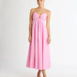Sheike Isabel Midi Dress Pink Size 6  for rent on The Volte - image 1