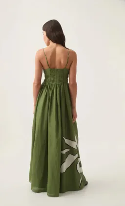 Aje Planetary Maxi Dress Abstract Fern Size 14 for rent on The Volte - image 3