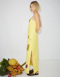 Alemais Diamond Dancer Midi Dress Yellow Size 10 for rent on The Volte - image 2