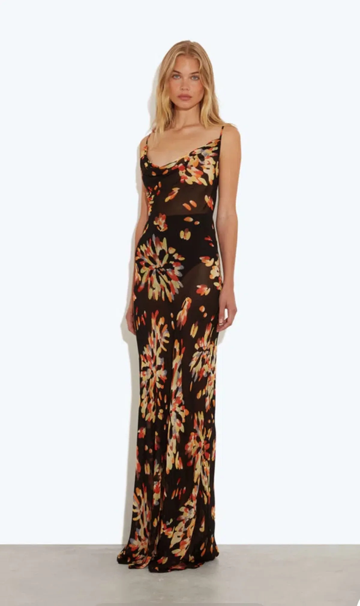 Rat & Boa Catarina Maxi Dress Black Floral Size XS AU 6-8 - Image 1