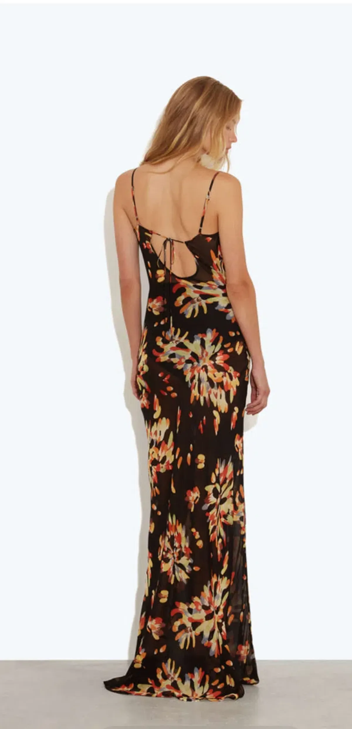Rat & Boa Catarina Maxi Dress Black Floral Size XS AU 6-8 - Image 2